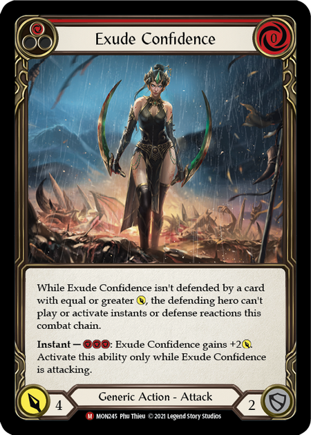 Card image of Exude Confidence (Red)