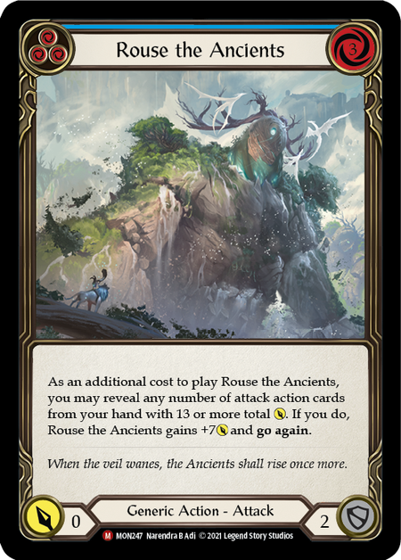 Image of the card for Rouse the Ancients (Blue)