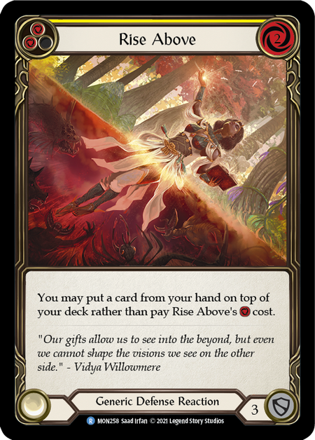 Image of the card for Rise Above (Yellow)