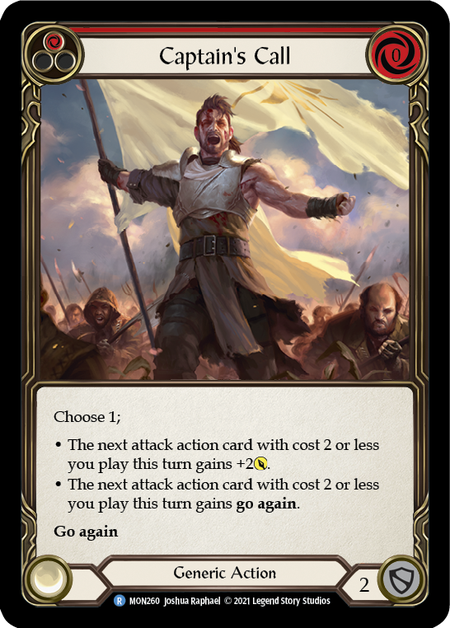 Card image of Captain's Call (Red)