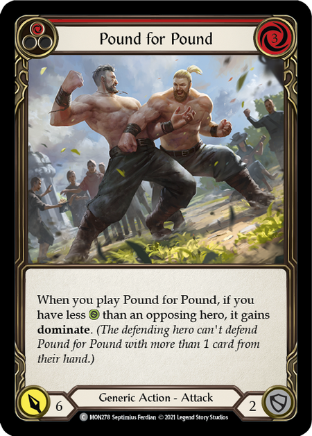 Card image of Pound for Pound (Red)