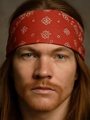 Axl Rose — celebrity look-alike to Mick Jagger