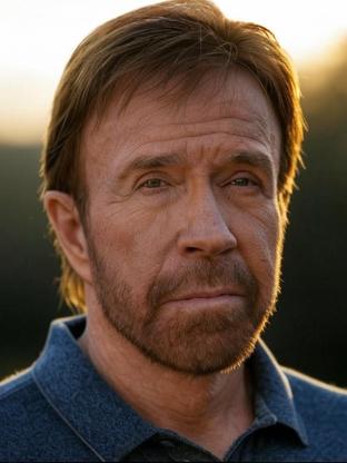 Chuck Norris — celebrity look-alike to Rory McCann