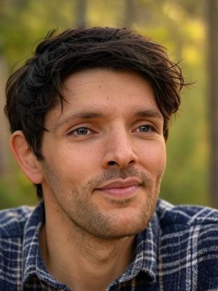 Colin Morgan — celebrity look-alike to Diego Calva