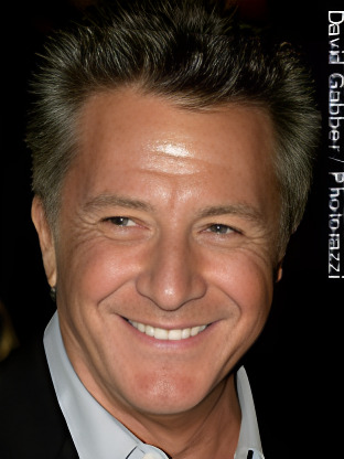 Dustin Hoffman — celebrity look-alike to Atticus Shaffer