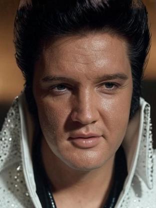Elvis Presley — celebrity look-alike to Benny Safdie