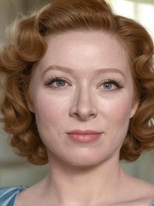 Greer Garson — celebrity look-alike to Claudette Colbert