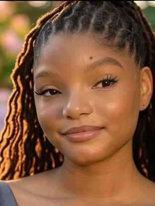 Halle Bailey — celebrity look-alike to Marsai Martin
