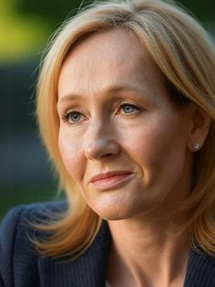 J.K. Rowling — celebrity look-alike to Ellen Barkin
