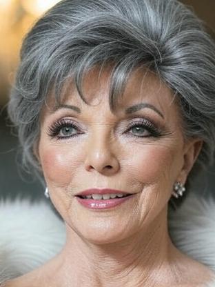 Joan Collins — celebrity look-alike to Suzanne Pleshette