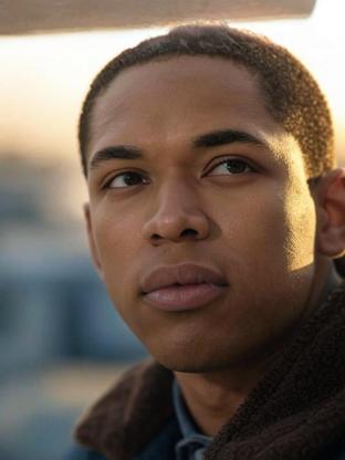 Kelvin Harrison Jr. — celebrity look-alike to Michael Strahan