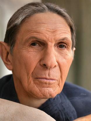 Leonard Nimoy — celebrity look-alike to Robert Davi