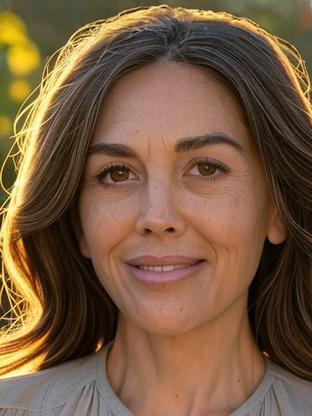 Linda Harrison — celebrity look-alike to Nora Zehetner