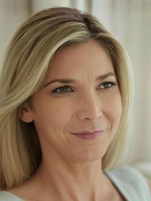 Lisa Faulkner — celebrity look-alike to Mira Sorvino