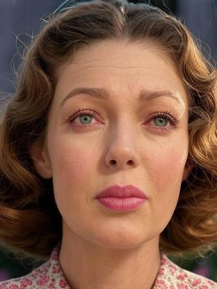 Loretta Young — celebrity look-alike to Claudette Colbert