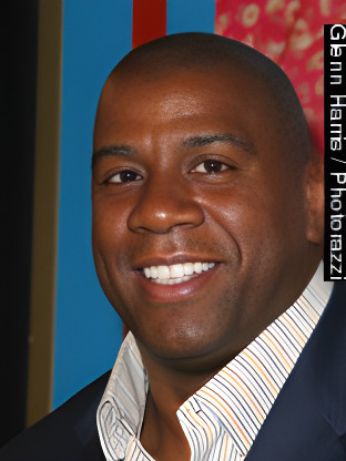 Magic Johnson — celebrity look-alike to Doug E. Fresh