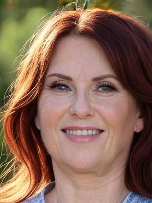 Megan Mullally — celebrity look-alike to Phyllis Smith