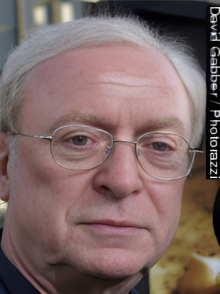 Michael Caine — celebrity look-alike to Roger Allam