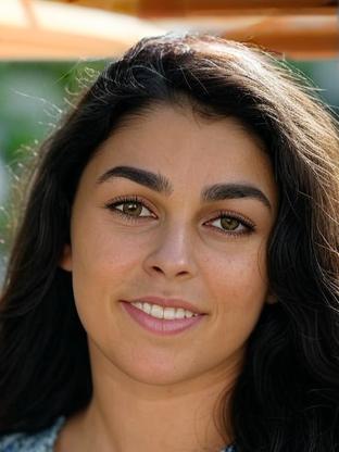 Natacha Karam — celebrity look-alike to Eve Harlow