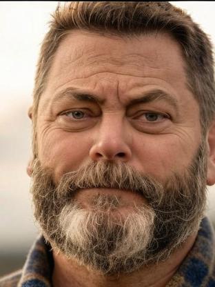 Nick Offerman — celebrity look-alike to Andy Serkis