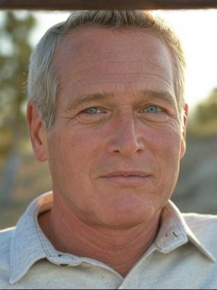 Paul Newman — celebrity look-alike to Frederic Forrest