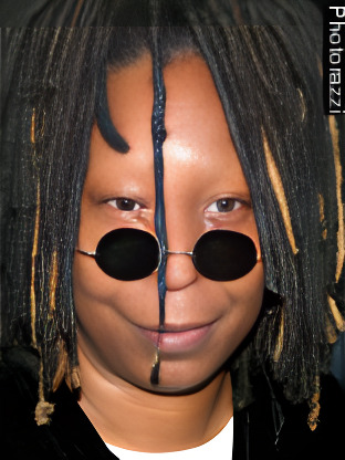 Whoopi Goldberg — celebrity look-alike to Marianne Jean-Baptiste