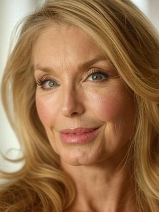 Person who looks like Farrah Fawcett