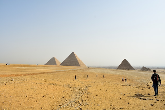 pyramids in Giza, Egypt