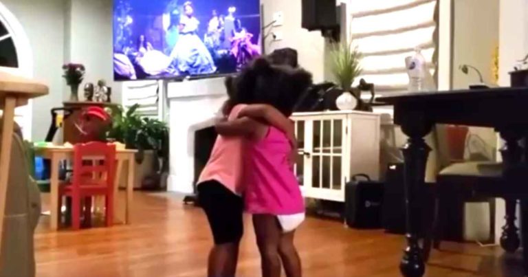 cousin-girls-hug-and-dance-to-beyonce