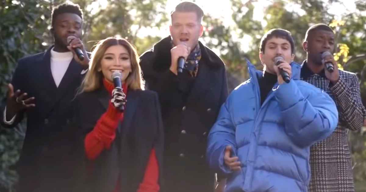 Pentatonix Sings Moving Rendition Of U.S. National Anthem At Lake Tahoe