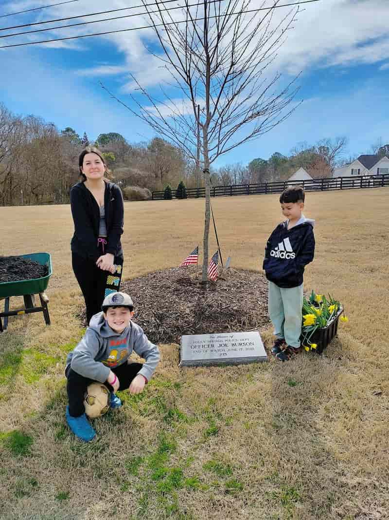 flowers for late officer