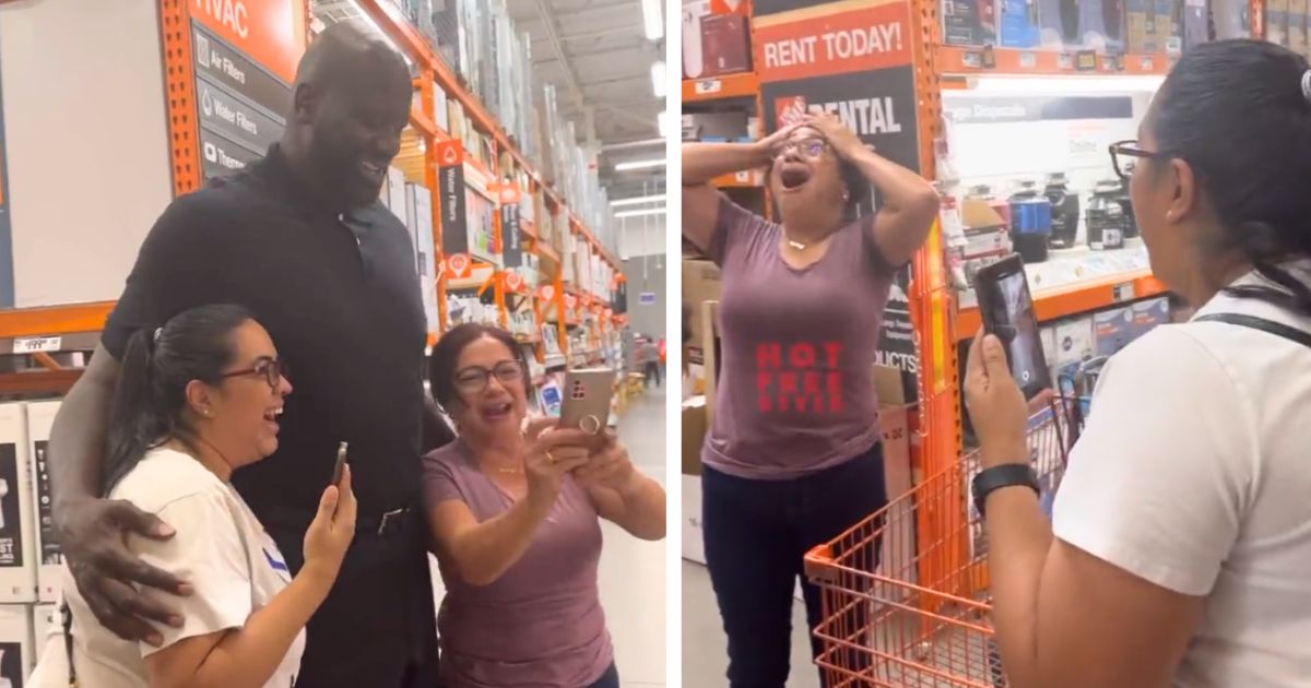 shaq surprises family