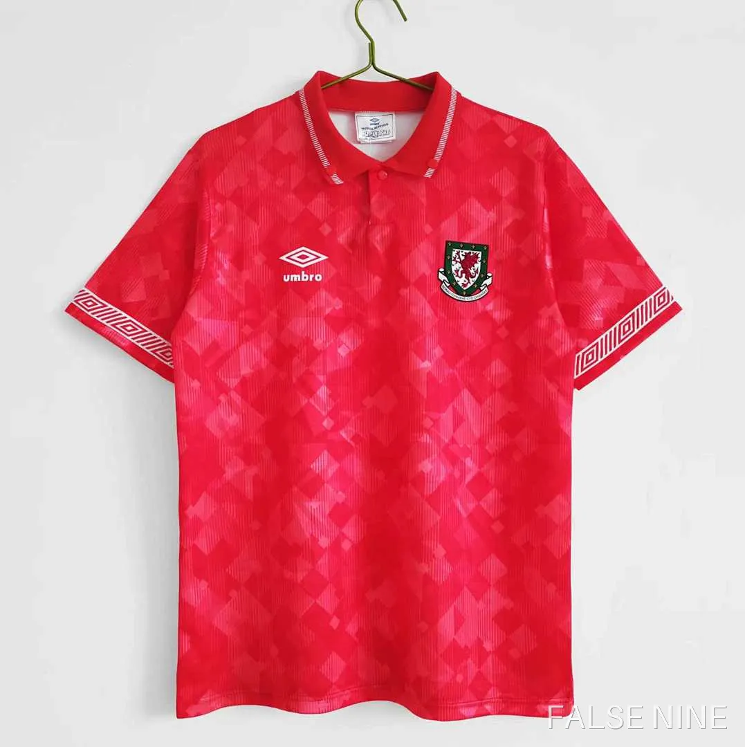 Wales 1990-1992 Home Retro Shirt (Fan Version), photo 1