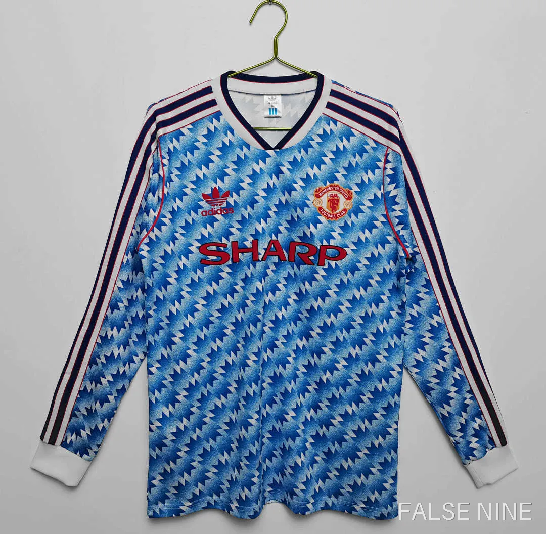 Manchester United 1990-92 Away Long Sleeve Retro Jersey (Fan Version), photo 1