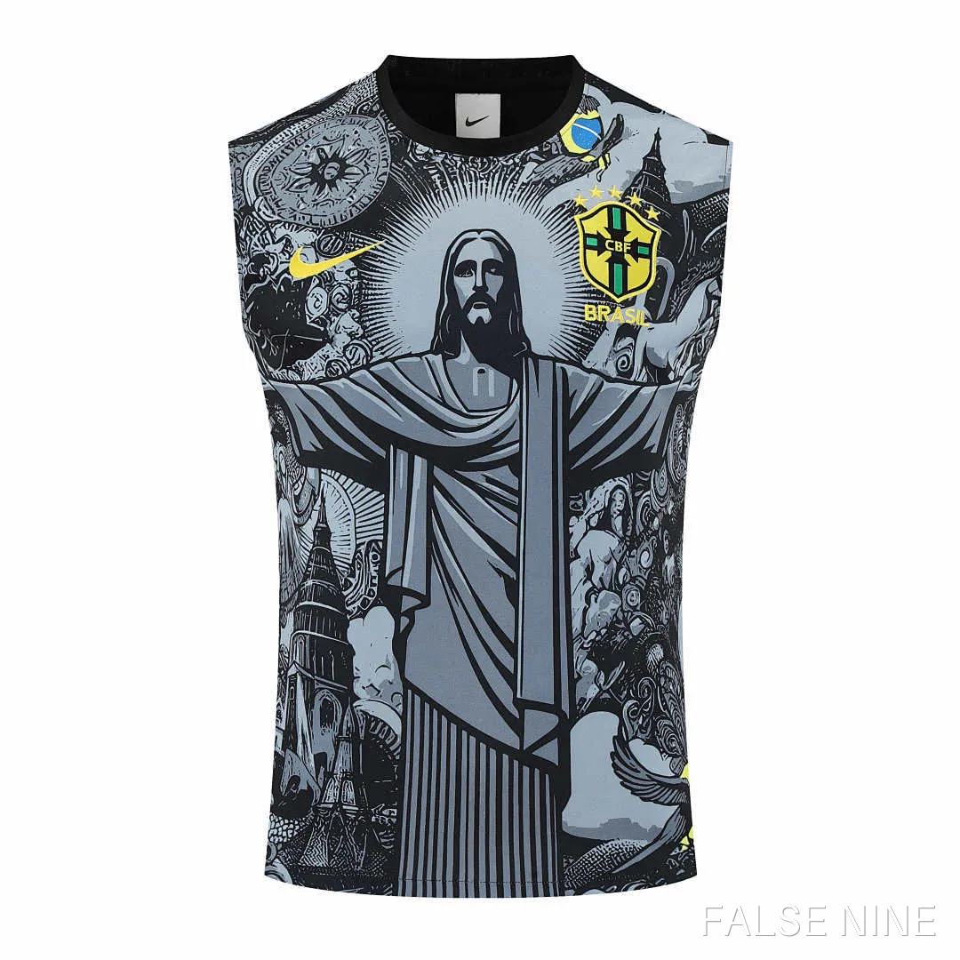 25/26 Brazil Jesus Training clothes suit vest Fan version, photo 18