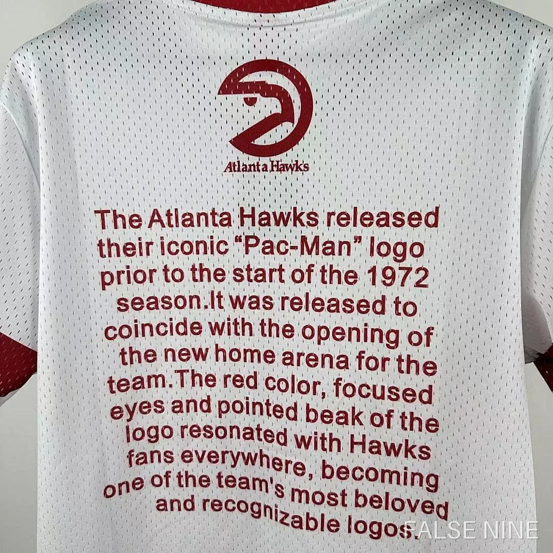 25/26 NBA Atlanta Hawks Retro short sleeved shirt, photo 7