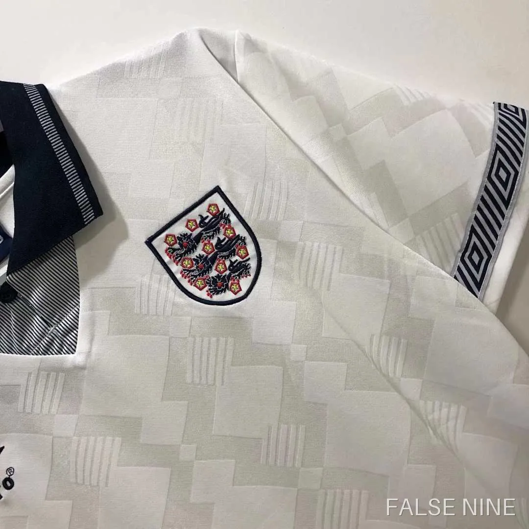 90 season England Home retro Fan version, photo 3