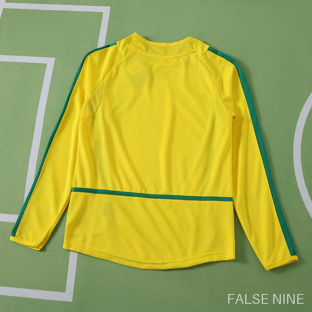 Brazil 2002 Home Kit (Retro, Kids, Long Sleeve), photo 3