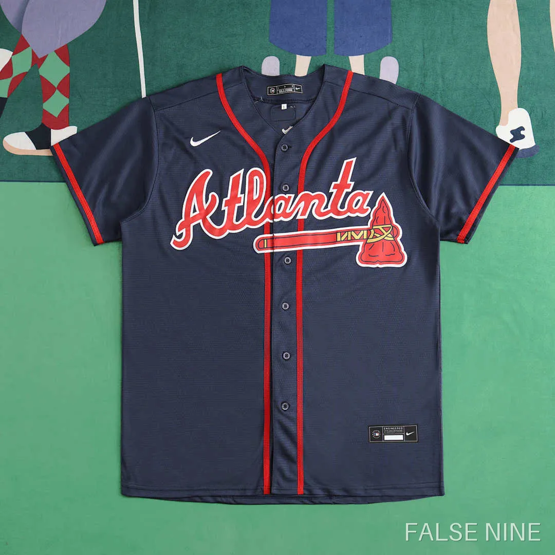 Atlanta Braves Navy Blue Jersey, photo 1