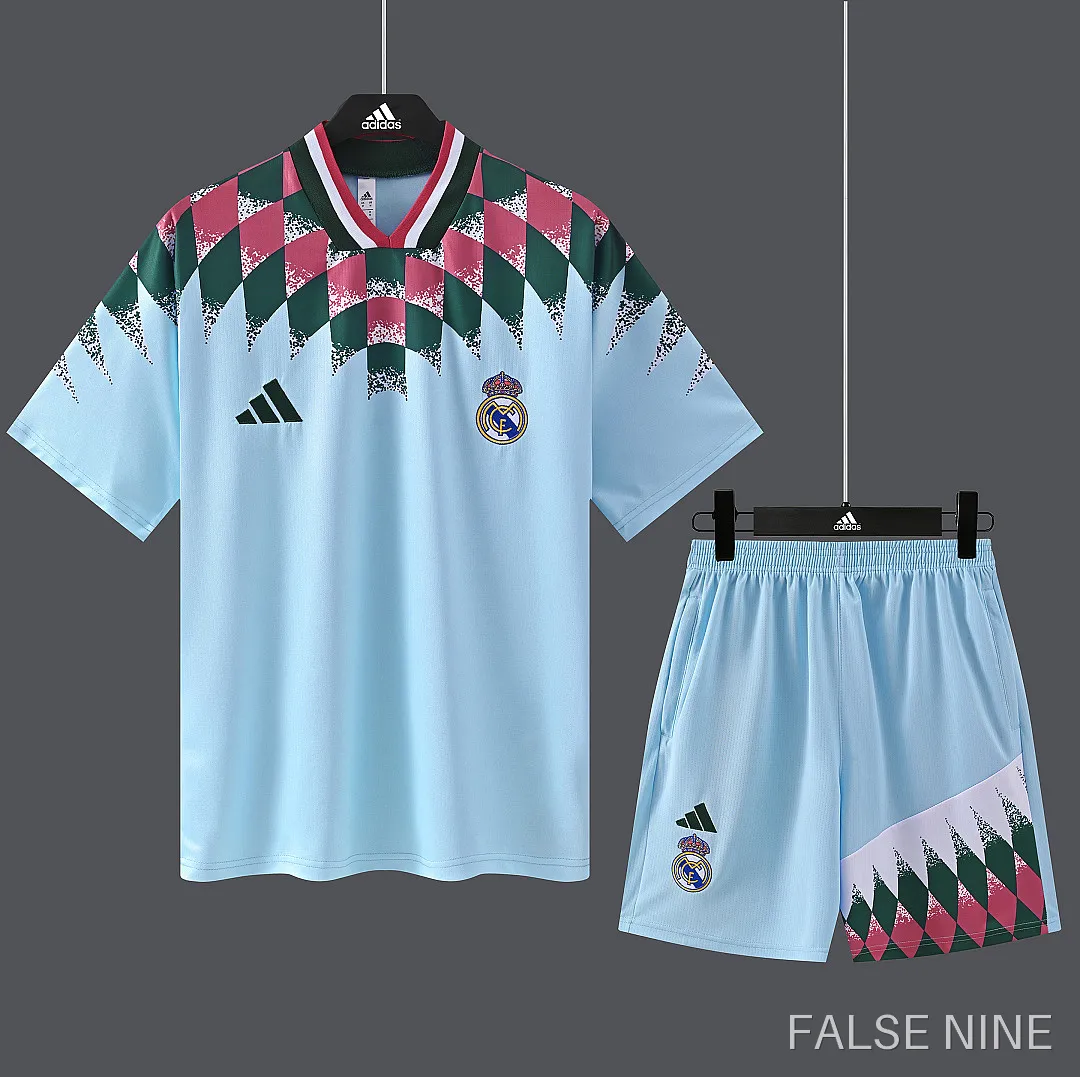 26/27 Real Madrid CF Training clothes suit Short sleeve retro Fan version, photo 5