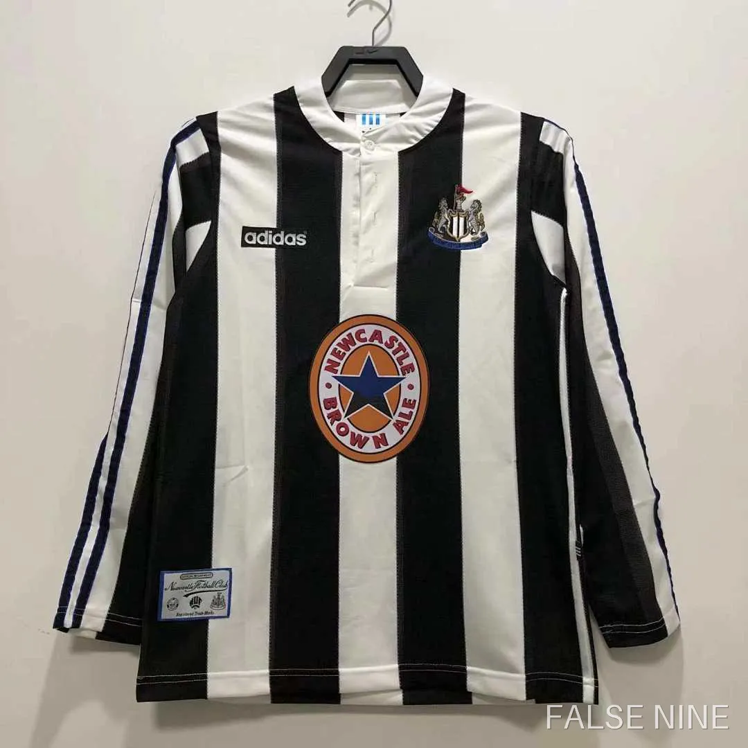 Newcastle United 1995-97 Home Shirt (Retro Long Sleeve Fan Version), photo 1