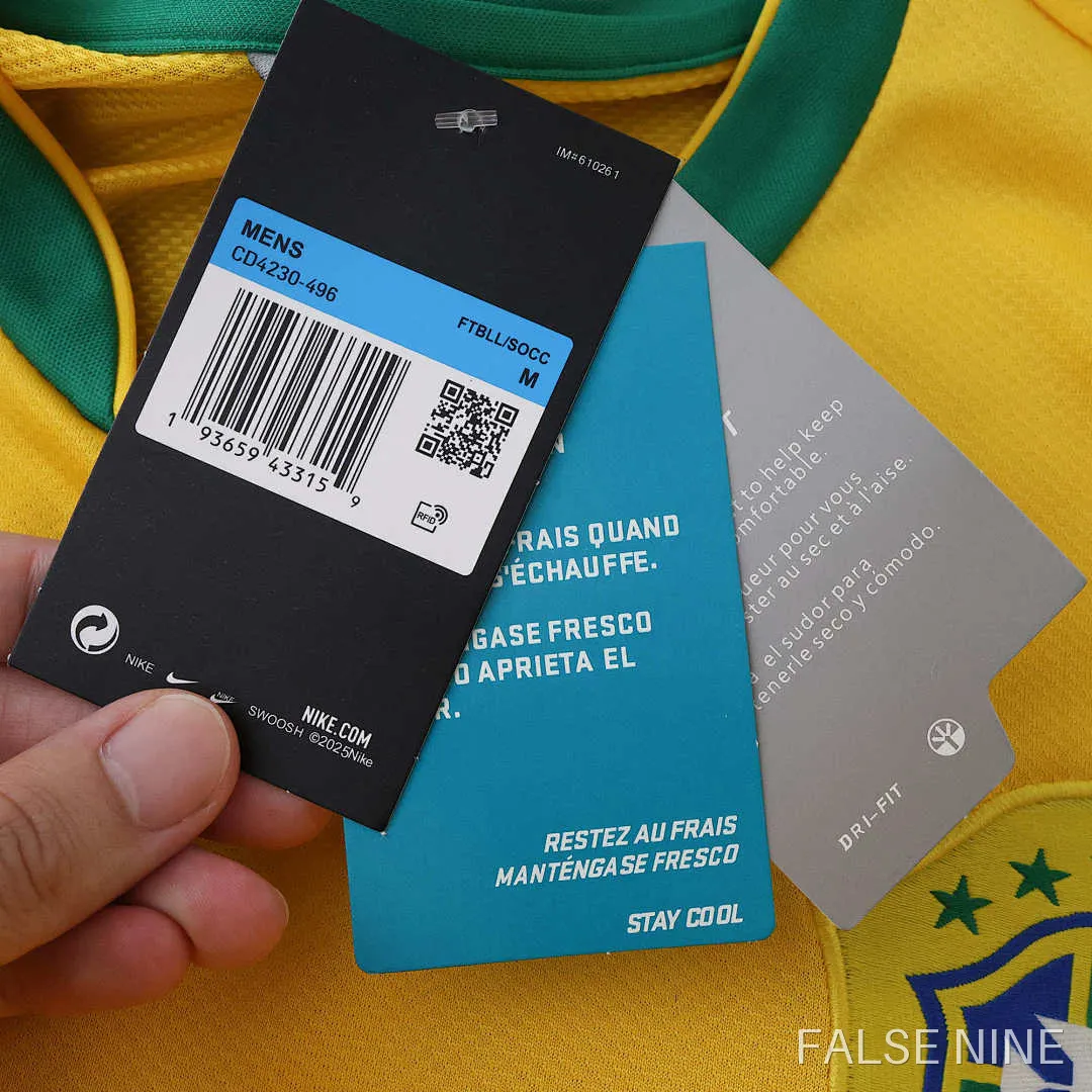 Brazil 2006 Home Long Sleeve Retro Jersey (Fan Version), photo 17