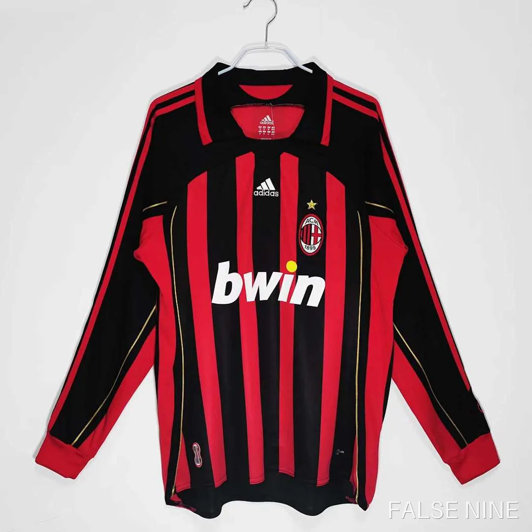 AC Milan 2006/07 Home Long Sleeve Jersey (Retro Fan Version), photo 1