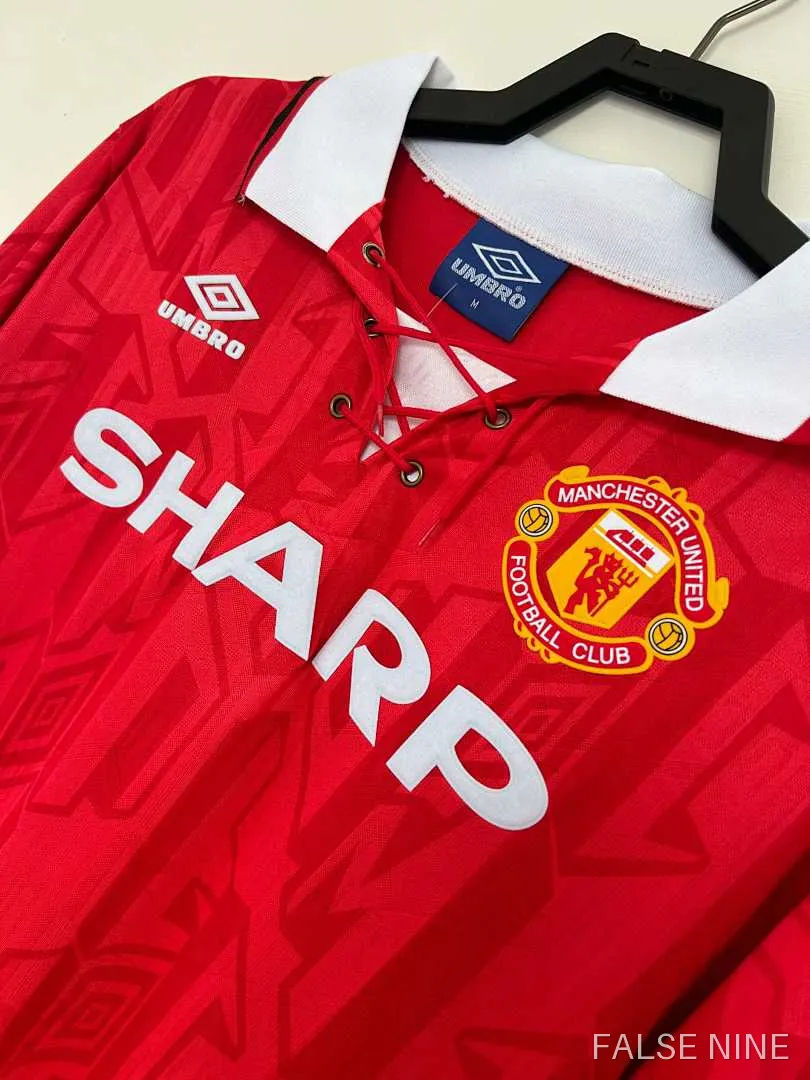 9294 Manchester United Home Lon Sleeves retro Fan version, photo 7