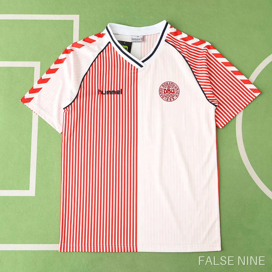 Denmark 1986 Away Shirt (Retro Fan Version), photo 1