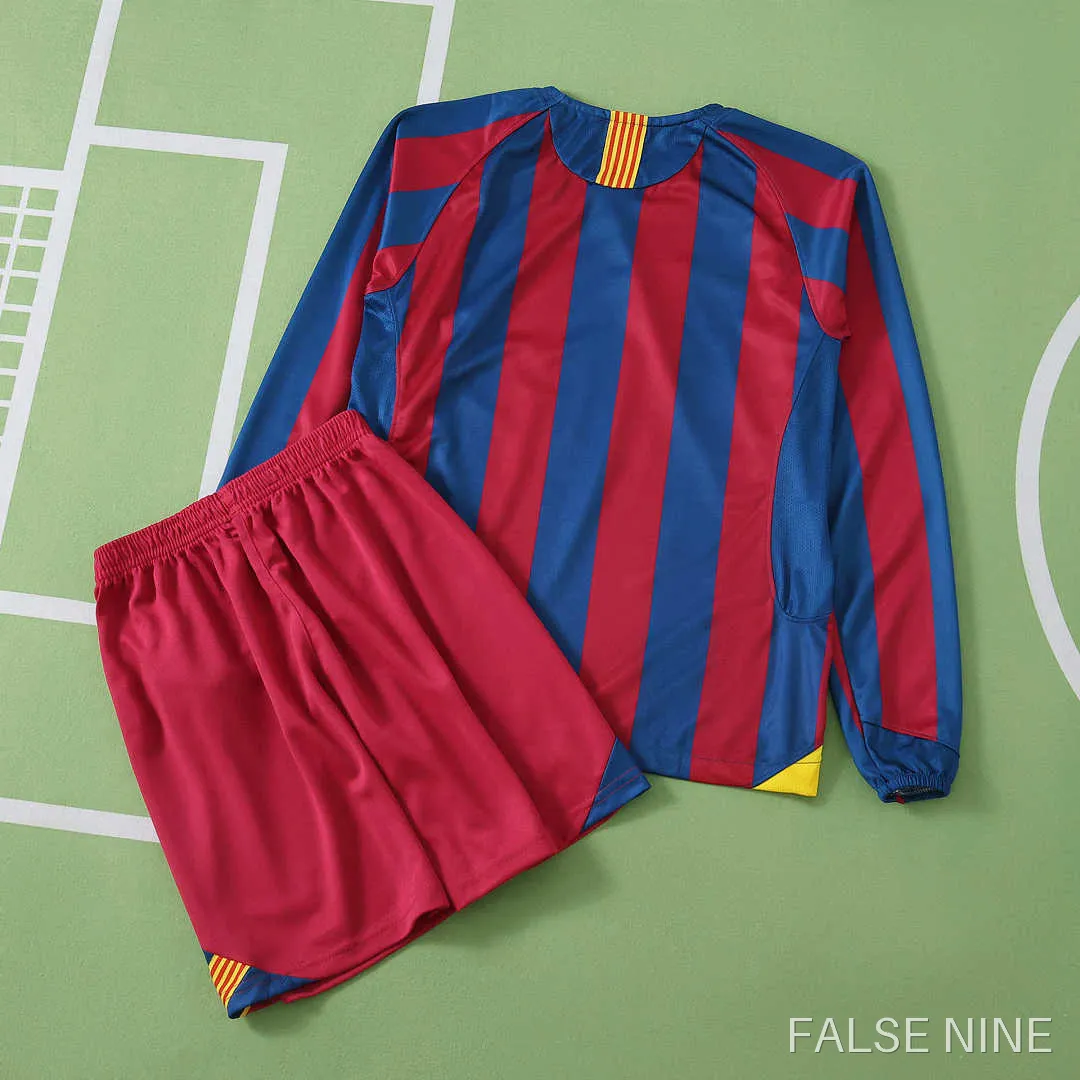 FC Barcelona 05/06 Home Kit (Kids, Long Sleeve, Retro), photo 4