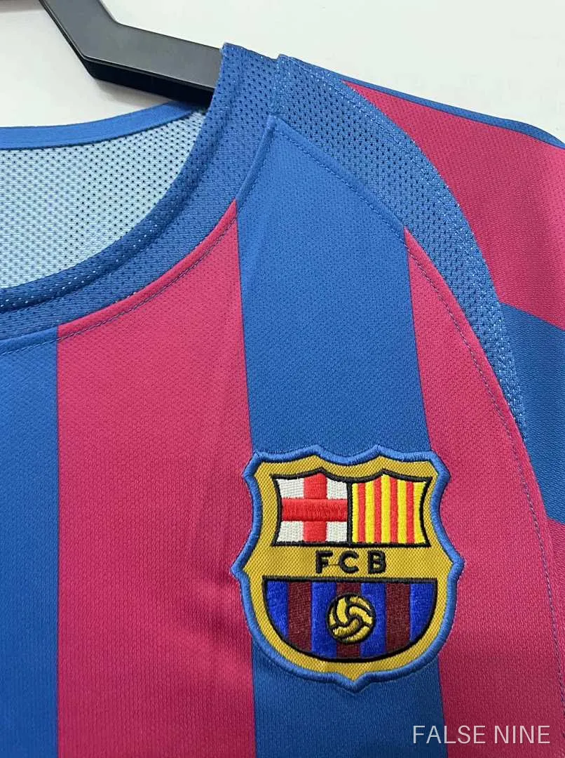 FC Barcelona 05/06 Home Long Sleeve Retro Jersey (Fan Version), photo 6
