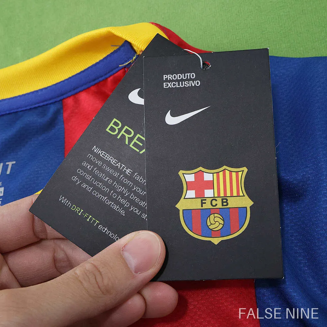 10/11 FC Barcelona / Barça home Long sleeved retro Fan version, photo 20