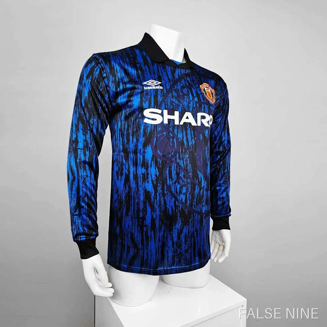 Manchester United 1992-93 Away Long Sleeve Retro Jersey (Fan Version), photo 2