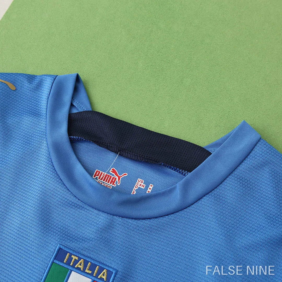 Italy 2006 Home Long Sleeve Retro Jersey (Fan Version), photo 4
